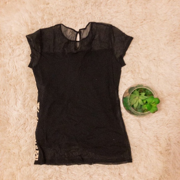 Embroidered Mesh Blouse - Picture 2 of 3